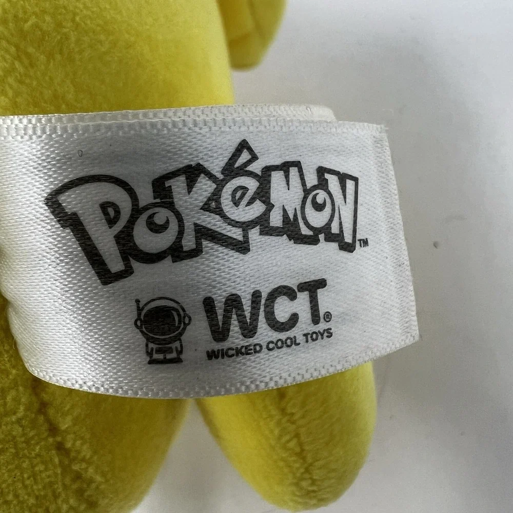WCT Pikachu Pokemon Small Yellow Pink‎ Flower Stuffed Animal Plush Toy